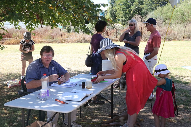 Honey show Martin taking tutu samples